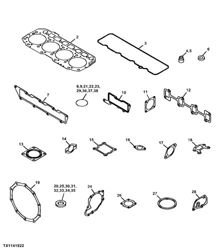 gasket for john deere skid steer|john deere replacement parts.